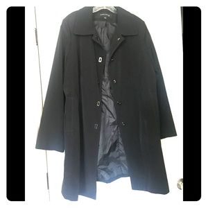 Anne Klein Black raincoat